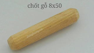 Chốt gỗ cao su 8x50mm