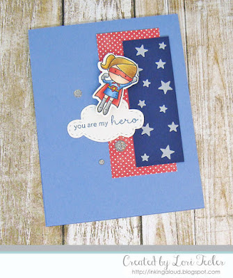 You Are My Hero card-designed by Lori Tecler/Inking Aloud-stamps from Mama Elephant