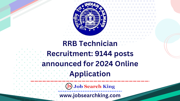 RRB Technician Recruitment: 9144 posts announced for 2024 | Online Application