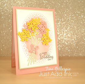 scissorspapercard, Stampin' Up!, Just Add Ink, Beautiful Bouquet, Bouquet Bunch Framelits, Delightfully Detailed LCP