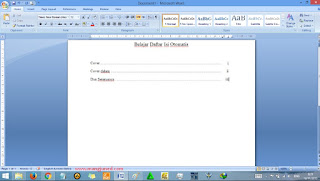 Cara Membuat Daftar Isi Otomatis Rapi Di Word