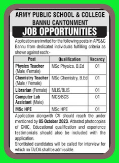 teaching jobs in pakistan