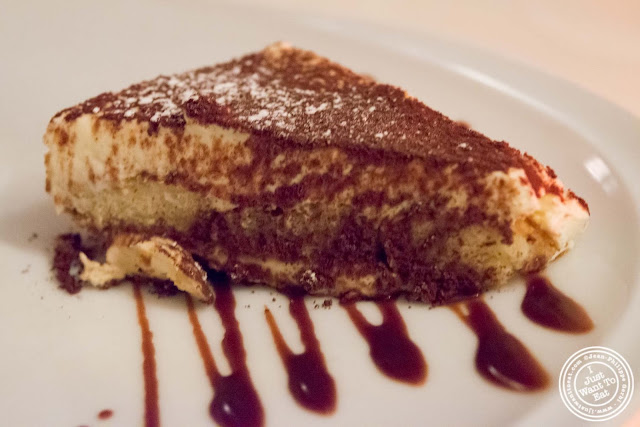 image of tiramisu at Giano Italian restaurant in the East Village - NYC, New York