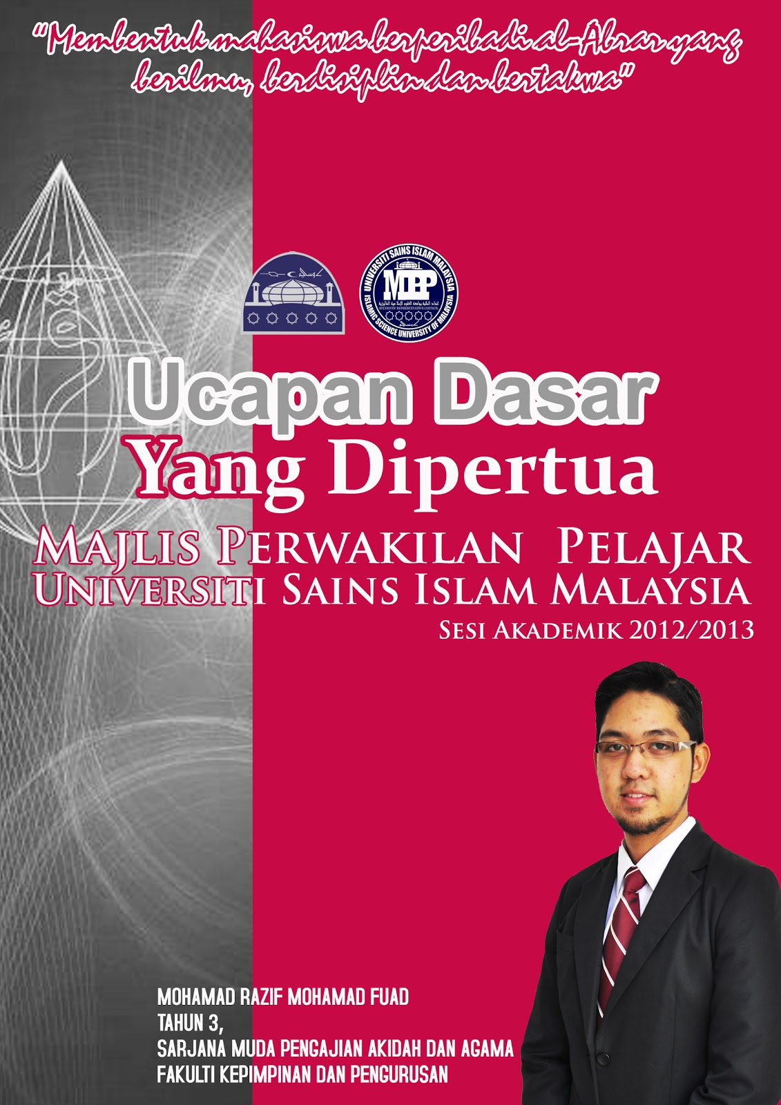 Ucapan Dasar YDP MPP USIM Sesi 2012/2013 ~ Students 