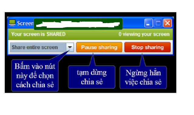 CHIA SẺ MÀN HÌNH MÁY TÍNH TRỰC TUYẾN