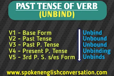 UNBIND Past Tense and Past Participle