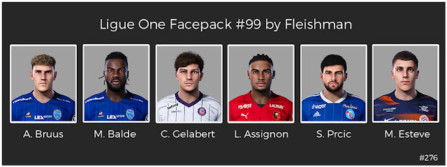 Ligue 1 Facepack #99 For eFootball PES 2021