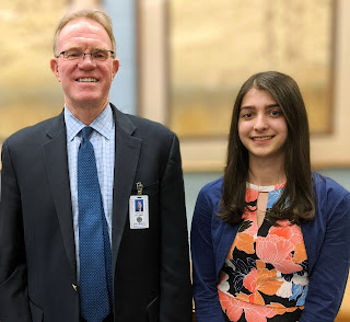 Tri-County superintendent-director Stephen Dockray and Hannah Davis