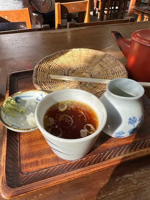 細打ちせいろ（十割そば）の蕎麦湯