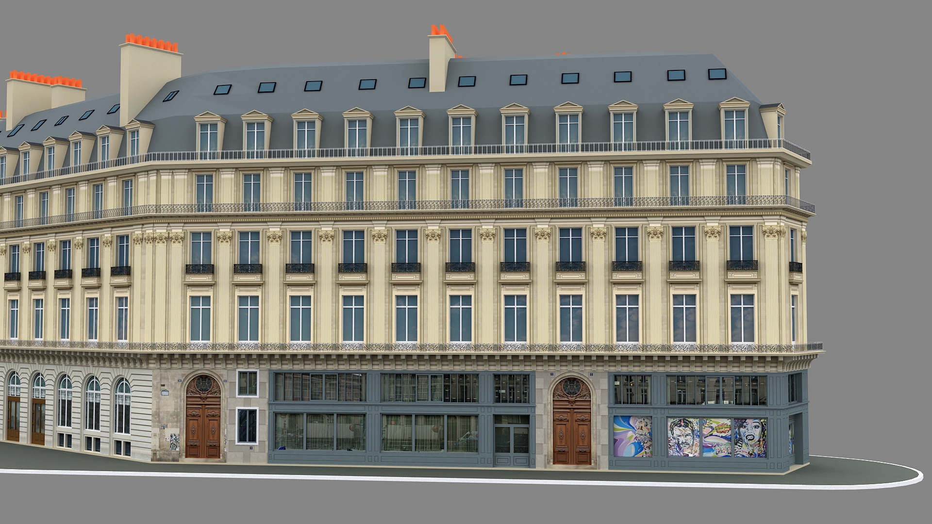 Paris Apartment Haussmann Building 01