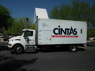 Mobile Shredding Unit Truck Cintas Document Management