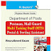 Department of Posts: Postman/Mail Guard/Multi Tasking Staff (MTS)/Postal & Sorting Assistant Recruitment Exam Guide
