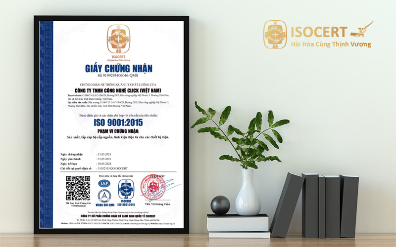 Chứng nhận ISO 9001 2015