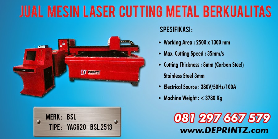 Jual Mesin  dan Perlengkapan Usaha Mesin  Laser  Cutting  