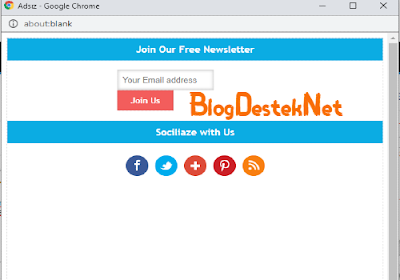 Blogger İçin  E-Posta Aboneliği Widget'ı Nasıl eklenir