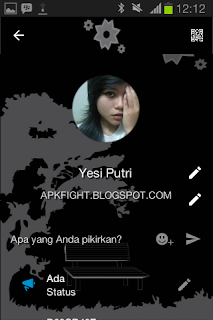 BBM Tema Alone Black v2.13.1.14 Apk Terbaru