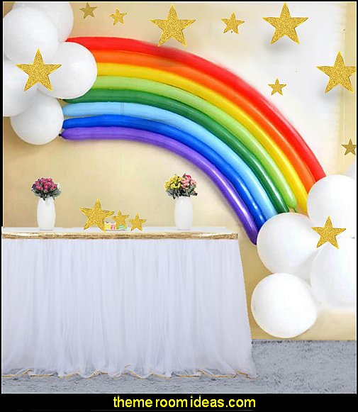 rainbow balloons rainbow unicorn theme party  unicorn party supplies - rainbow unicorn party decorations - unicorn birthday party - Unicorn Themed Party -  Unicorn Balloons  -  unicorrn cupcakes - rainbow decorations - Unicorn  Garlands - sequin tablecloth - tutu table skirt -  Unicorn Costume