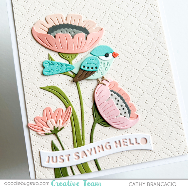 Spellbinders Little Chickadee and Freshly Picked Anemone