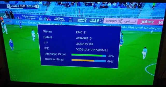 Kode Bisskey Siaran Feed Liga Saudi Pro League di Satelit AsiaSat 5