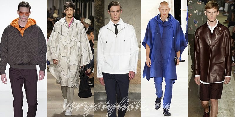 Spring 2015 Men's Raincoats and Jackets Fashion Trends