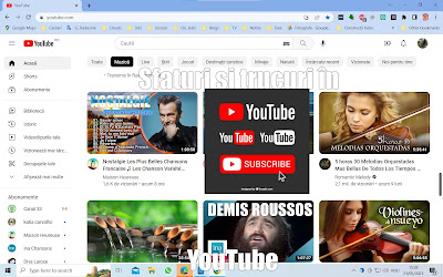 YouTube- Pagina principala