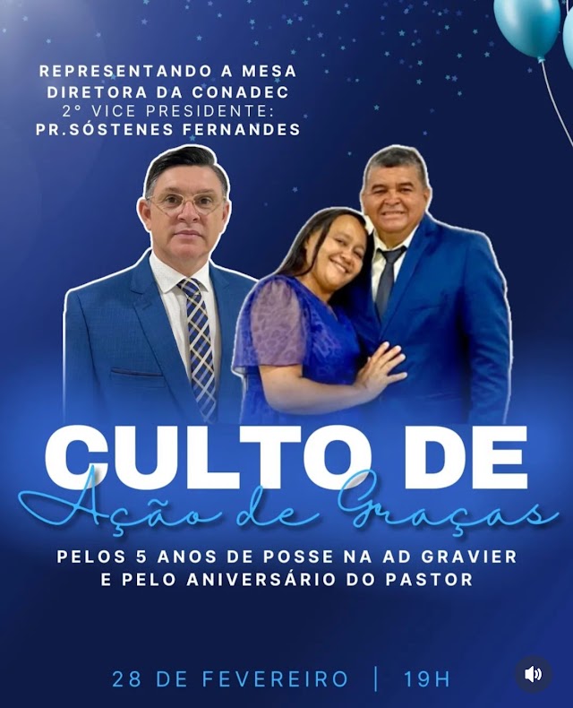 ADTC em Gravier no Ceará, estará em Festa nesta Quarta-feira 28/Fev