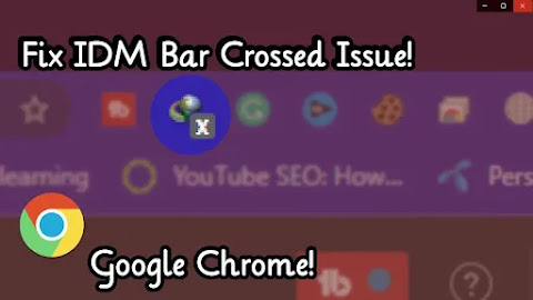 Fix » IDM Extension Showing a Cross in Google Chrome 