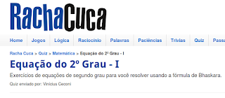 https://rachacuca.com.br/quiz/45658/equacao-do-2-grau-i/