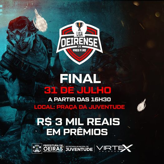 Final da Liga Oeirense de Free Fire será neste sábado, 31. 