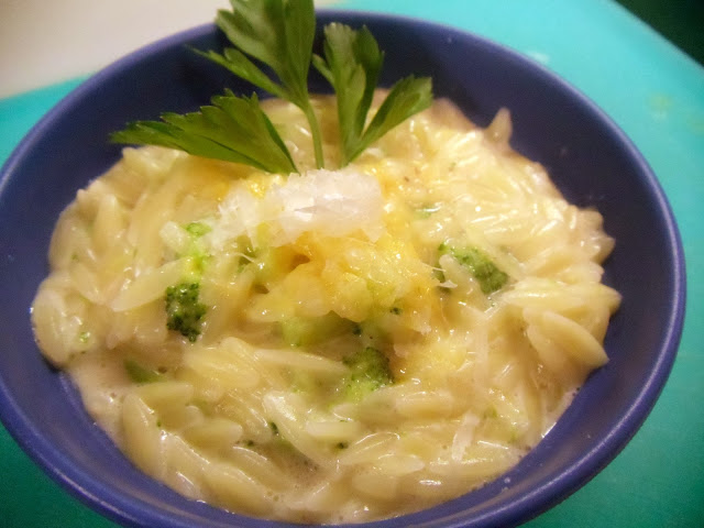 Cheesy Orzo with Broccoli by KaceyCooks