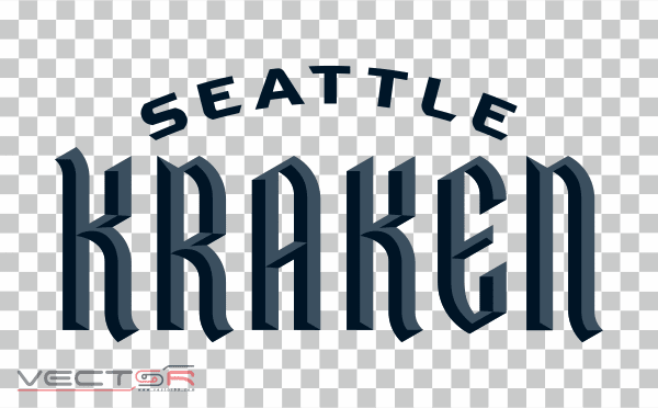 Seattle Kraken Wordmark (2020) Logo - Download .PNG (Portable Network Graphics) Transparent Images