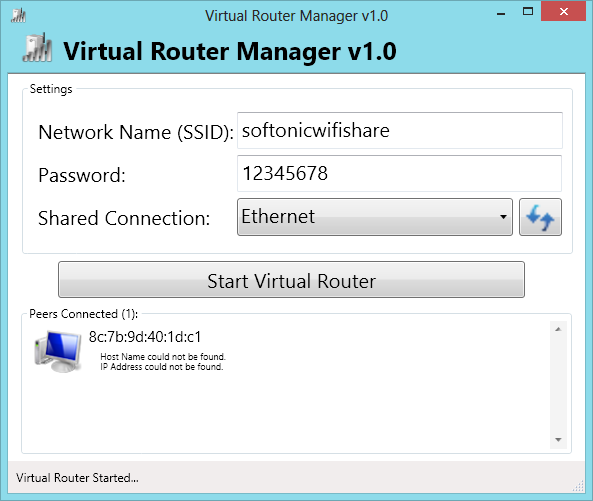 برنامج Virtual Router Plus المجاني