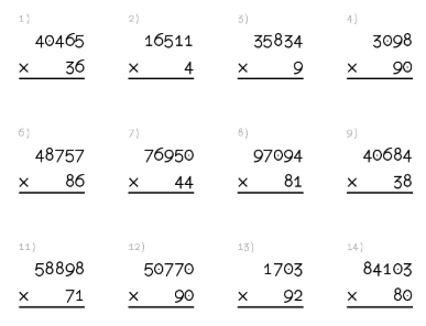 hojas de ejercicios de multiplicaciones para imprimir ...