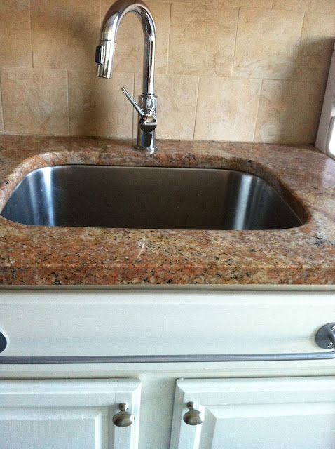 replacing kitchen sink false front with tip-out tray