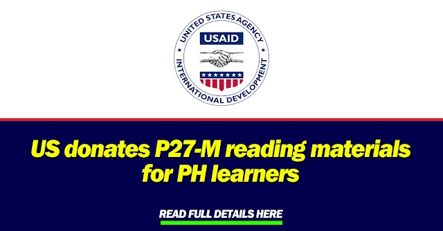 US donates P27-M reading materials for PH learners