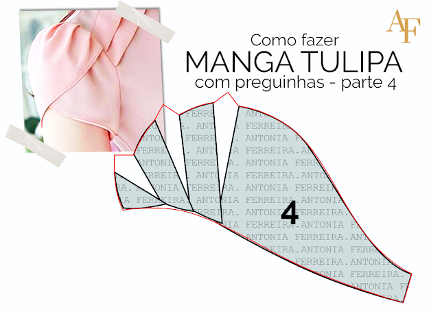 MANGA TULIPA COM PREGUINHAS: aprenda a modelar