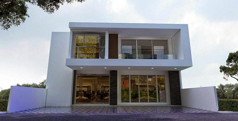 60 Desain  Ruko  2 Lantai  Minimalis  dan Modern Desainrumahnya com