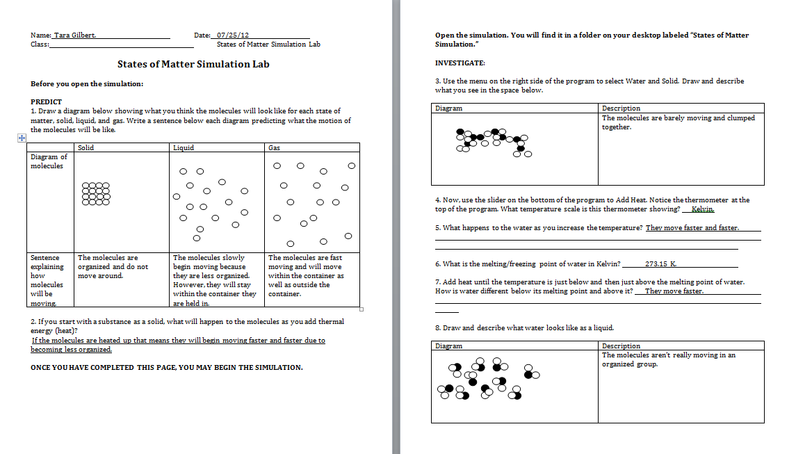 Visualizing Chemistry Summer 2012: Activity Six!