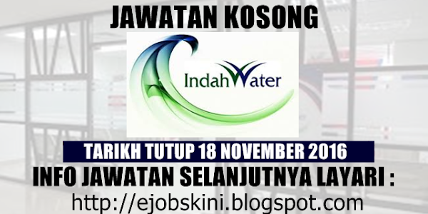 Jawatan Kosong Indah Water Konsortium (IWK) - 18 November 2016