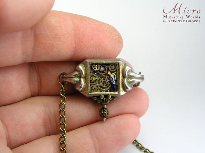 28 Beautiful Pictures Of Pocket Watches Transformed Into Miniature Worlds