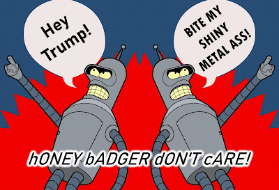 Twitter says" "Hey Trump! Bite My Shiny Metal Ass!" - a Bender Quote from Futurama