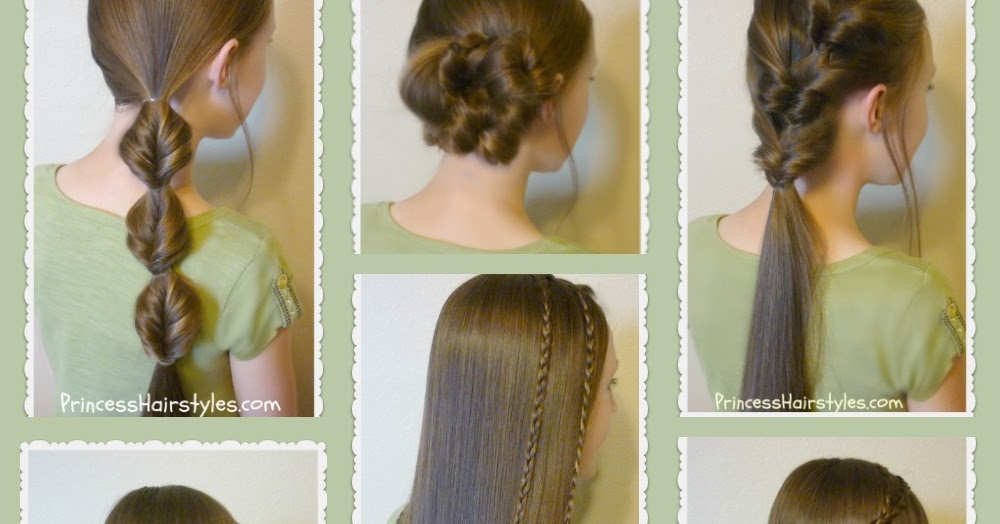 7 Quick & Easy Hairstyles, Part 2 - Hairstyles For Girls 