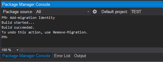 Add-migration Command