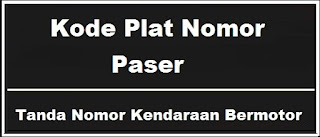 Kode Plat Nomor Kendaraan Paser