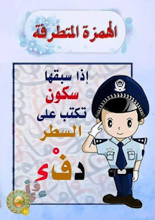 الهمزة على السطر