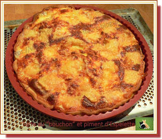 Vie quotidienne de FLaure : Tarte au "bouchon" et piment d'Espelette