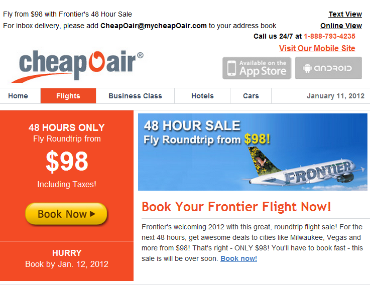 Deals Seeker: Today Only! Frontier Airlines Sale Through