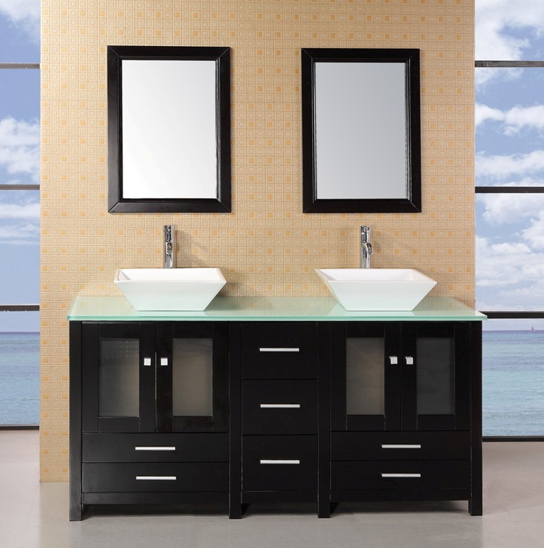 Double Sink Bathroom Vanity Cabinets