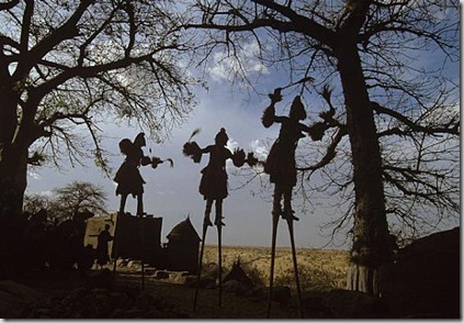 Stilt Dancers, Mali, 1994
