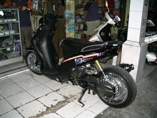 Modification Motorcycle Mio Lowrider Modification modif 